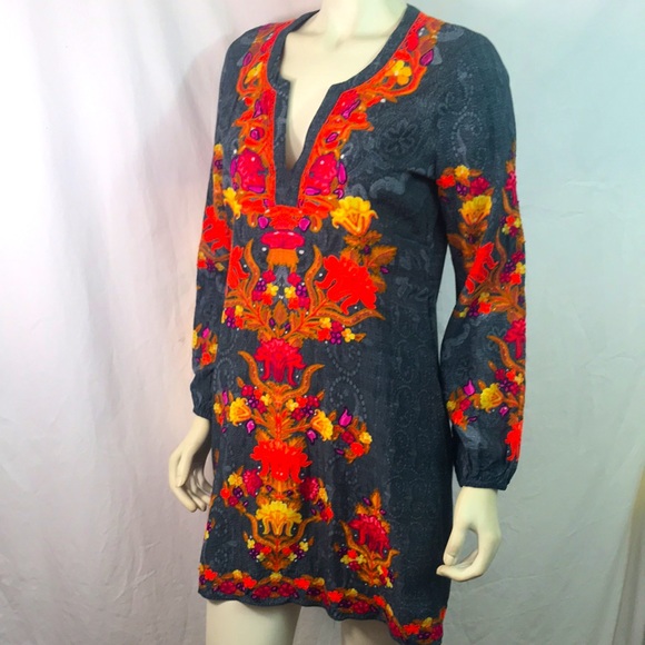 HEMANT & NANDITA Tops - HEMANT & NANDITA tunic top, size M, EUC